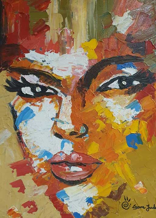 peinture visage de femme